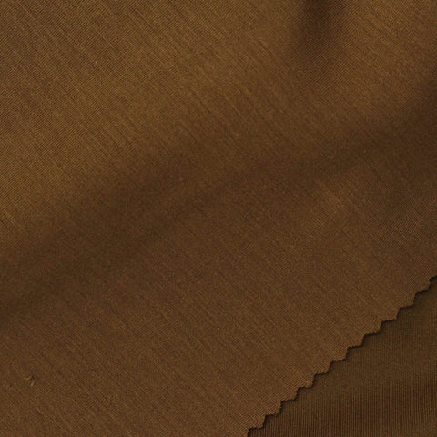 Nylon Viscose Stretch Scuba Knit Fabric, 240 gsm, 170 cm — Brown
