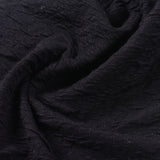 Jacquard Polyester Stretch Knit Fabric, 259 gsm, 154 cm — Black — photo 2
