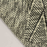 Black Chevron Jersey Knit, Cotton-Poly — photo 2