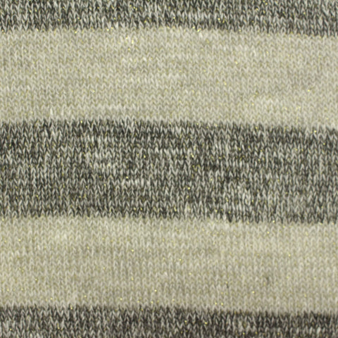 Dark Grey Stripes Chunky Knit, Poly-Cotton, 173 gsm