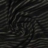 Dark Grey Stripe Milk Silk Knit, Polyester — photo 2