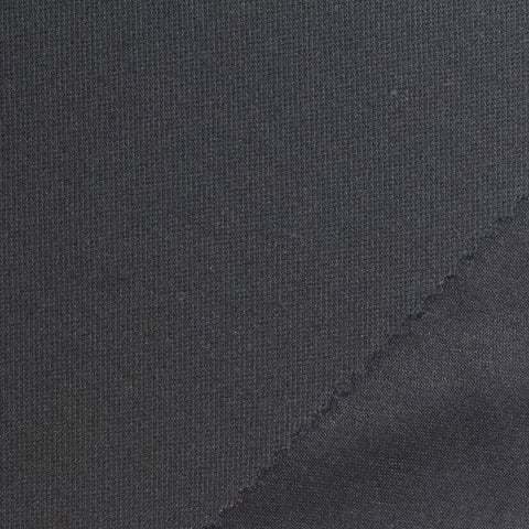 Polyester Viscose Stretch Scuba Knit Fabric, 380 gsm, 153 cm — Grey