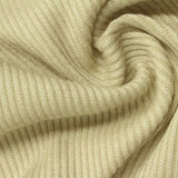 Brushed Viscose Polyester Stretch Chunky Knit Fabric, 180 gsm, 152 cm — Khaki — photo 2