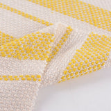 Cream Horizontal-Stripe Chunky Knit, Polyester — photo 2