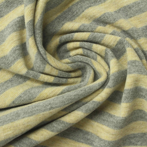 Yellow Diagonal-Stripe Knit, Polyester