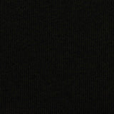 Polyester Stretch Rib Knit Fabric, 299 gsm, 180 cm — Black — photo 2