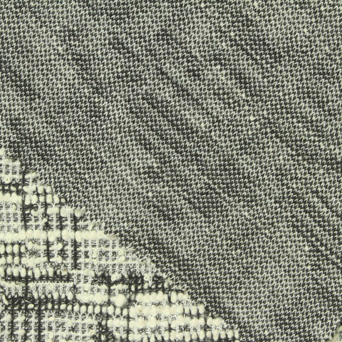 Black Abstract Bouclé, Poly-Cotton