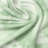 Light Green Abstract Jersey Knit, Poly-Viscose — photo 2