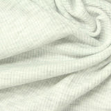 Light Grey Diagonal-Stripe Rib Knit, Polyester — photo 2