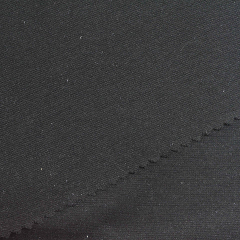Cotton Polyester Stretch Ponte Knit Fabric, 215 gsm, 150 cm — Grey