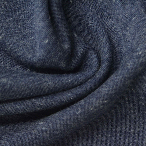 Blue Marl Scuba Knit, Polyester, 223 gsm