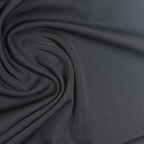 Polyester Stretch Interlock Knit Fabric, 210 gsm, 155 cm — Navy