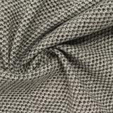 Black Geometric Piqué Knit, Polyester — photo 2