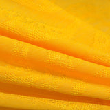 Yellow Tone-on-Tone Chunky Knit, Polyester — photo 2