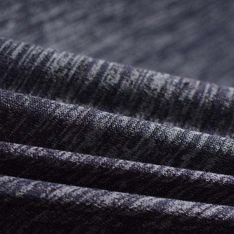 Dark Blue Marl Chunky Knit, Poly-Viscose, 160 gsm