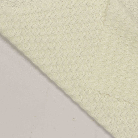 Beige Tone-on-Tone Waffle Knit, Viscose