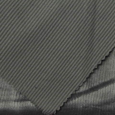 Polyester Stretch Knit Fabric, 190 gsm, 160 cm — Grey, ref EF-255830