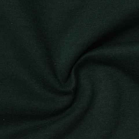 Brushed Cotton Polyester French Terry Fabric, 235 gsm, 170 cm — Green