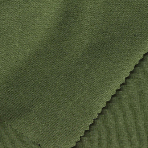 Polyester Cotton Jersey Knit Fabric, 140 gsm, 160 cm — Green