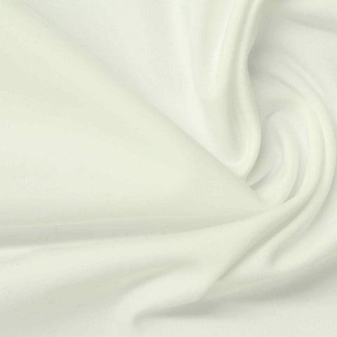 Nylon Stretch Interlock Knit Fabric, 185 gsm, 150 cm — White