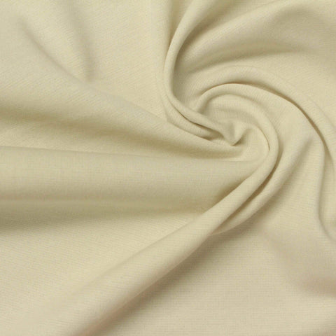 100% Cotton Ponte Knit Fabric, 154 gsm, 165 cm — Beige