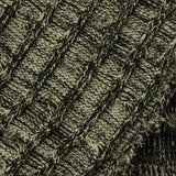 Black Marl Rib Knit, Viscose-Poly — photo 2