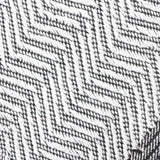 Black Herringbone Jacquard, Polyester — photo 2