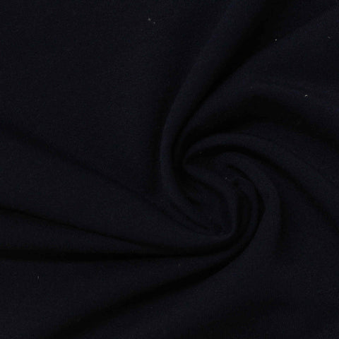 Black Brushed French Terry, Poly-Modal