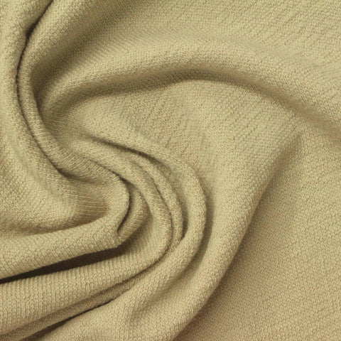 100% Cotton French Terry Fabric, 220 gsm — Khaki