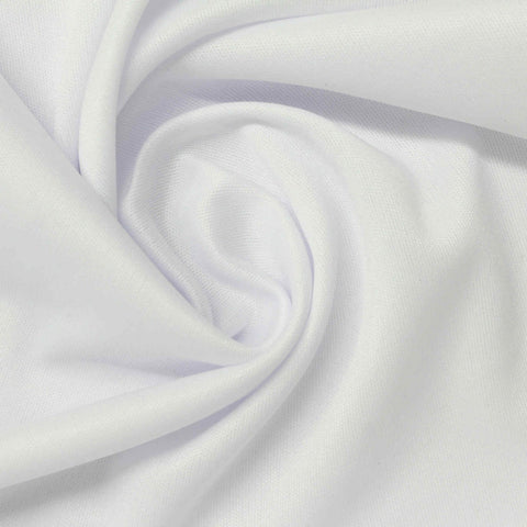 100% Polyester Jersey Knit Fabric, 105 gsm, 180 cm — White