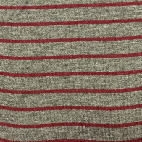 Red Diagonal-Stripe Jersey Knit, Viscose