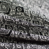 Black Geometric Jacquard, Poly-Cotton, 534 gsm, 172 cm, ref EF-5609 — photo 2