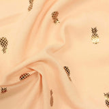 Floral 100% Viscose Knit Fabric, 132 gsm — Beige — photo 2
