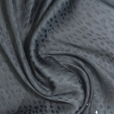 Dark Grey Irregular-Dot Satin, Polyester