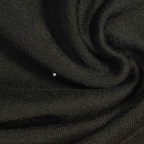 Cotton Viscose French Terry Fabric, 280 gsm, 165 cm — Green