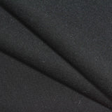 Viscose Nylon Stretch Ponte Knit Fabric, 365 gsm, 163 cm — Black — photo 2