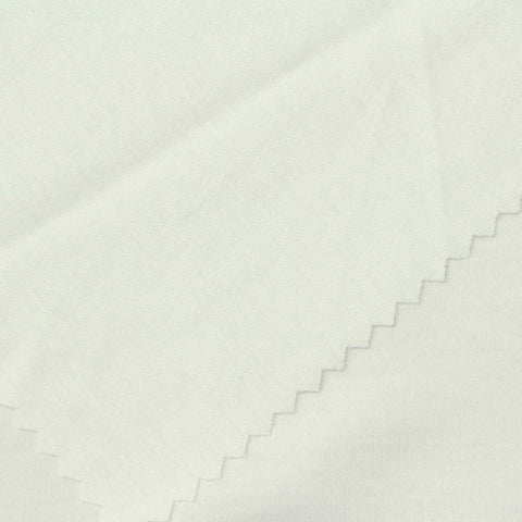 100% Cotton Interlock Knit Fabric, 135 gsm, 150 cm — White