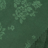 Green Floral Satin, Polyester — photo 2