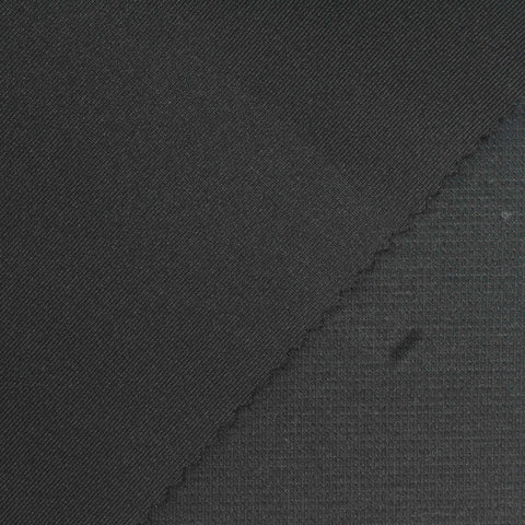 Dark Grey Marl Scuba Knit, Cotton-Poly, 365 gsm