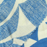 White Abstract Woven, Viscose-Linen — photo 2
