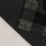 Grey Plaid Rib Knit, Polyester — photo 2