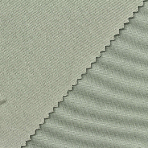 Polyester Cotton Stretch Scuba Knit Fabric, 350 gsm, 180 cm — Green
