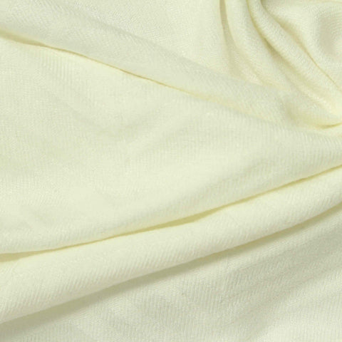Cream Chevron Pointelle Knit, Viscose-Poly
