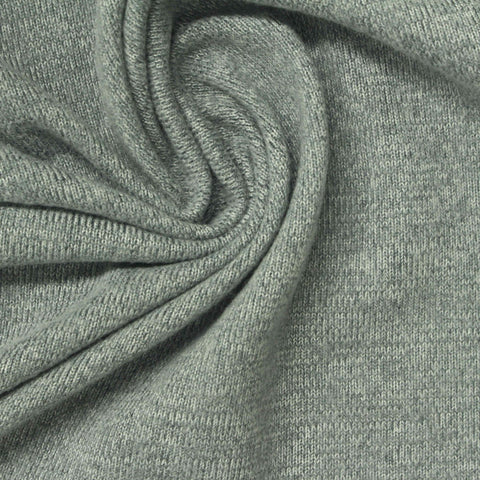 Light Grey Marl Jersey Knit, Polyester, 215 gsm