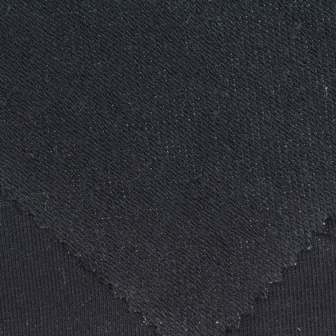 French Terry Fabric, 290 gsm, 175 cm — Black