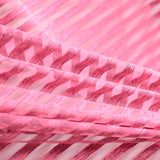 Pink Horizontal-Stripe Jacquard, Polyester — photo 2