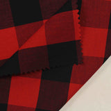 Red Check Poplin, Cotton — photo 2