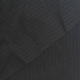 Polyester Stretch Rib Knit Fabric, 240 gsm, 176 cm — Black — photo 2