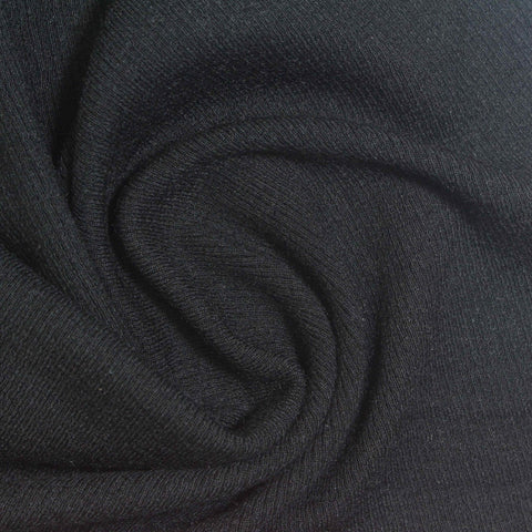 Modal Stretch Rib Knit Fabric, 350 gsm, 140 cm — Grey