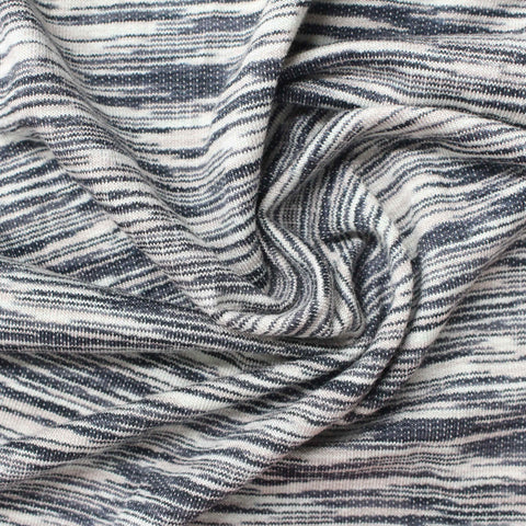 Heathered Grey Marl French Terry, Viscose